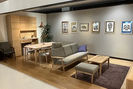 カリモク家具福岡ショールーム 店内画像
