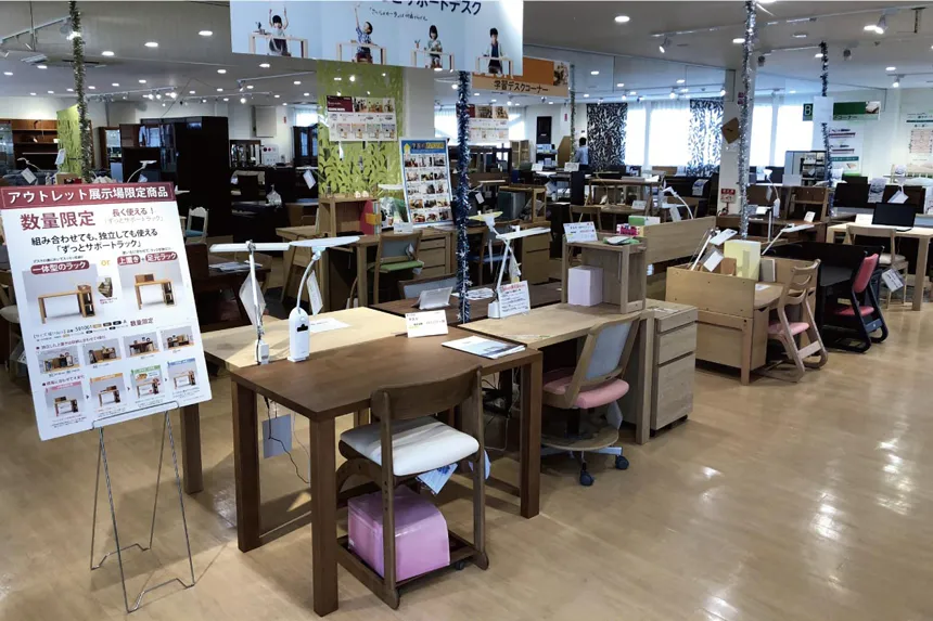 カリモク家具 鶴見アウトレット 学習デスク