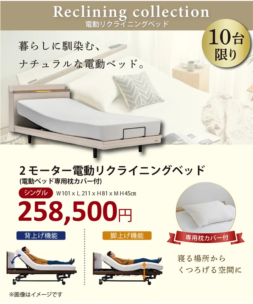横浜高島屋 フランスベッド インテリアフェスティバル 2モーター電動リクライニングベッドを10台限り特別価格でご提供!