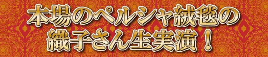 ニームズ藤枝店 ペルシャ絨毯&ギャッベコレクション展 本場の織子さん生実演