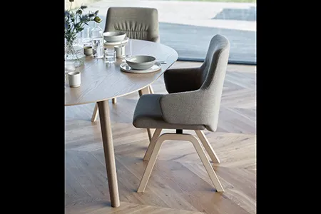 エコーネス　ストレスレスチェア　ダイニングチェア　ミント